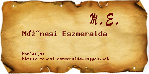 Ménesi Eszmeralda névjegykártya